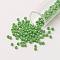 11/0 Grade A Round Glass Seed Beads, Baking Paint, Light Green, 2.3x1.5mm, Hole: 1mm, about 48500pcs/pound
