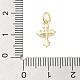 Подвески из латуни с покрытием из прозрачного кубического циркония KK-M293-17G-3