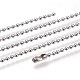 Ожерелья из шариковой цепи из нержавеющей стали 304 NJEW-F249-03P-1