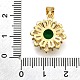 Латунные микро проложить кубического циркония подвески KK-K401-34G-03-3