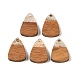 Подвески из смолы и дерева WOOD-S061-02G-1
