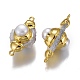Соединители с натуральными кварцевыми кристаллами PEAR-F017-12G-2