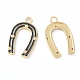 Латунные микропаве прозрачные подвески с фианитом KK-B030-13G-4