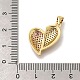 Латунные микро проложить кубического циркония подвески KK-R002-19G-01-3
