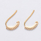 Латунные серьги-гвоздики из циркония KK-T049-12G-NF-1