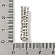 Латунные микропаве из прозрачного кубического циркония KK-G493-12P-01-3