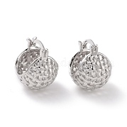 Серьги-кольца из латуни для женщин EJEW-G315-09P
