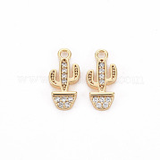 Латунные микропаве прозрачные кубические циркониевые подвески KK-S356-462-NF