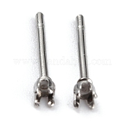 Серьги-гвоздики из нержавеющей стали 304 STAS-B004-05P-E