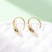Серьги-подвески из латуни в форме капли EJEW-F384-18G