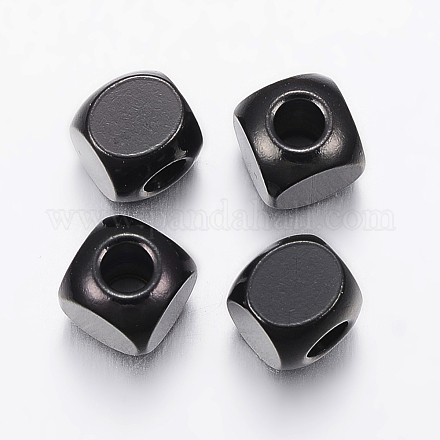 Бусины из нержавеющей стали 304 STAS-F136-01B-6x6mm-1