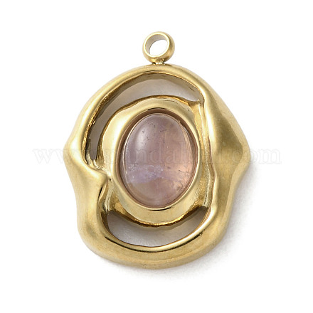 Подвески из натурального аметиста  STAS-M091-03G-01-1