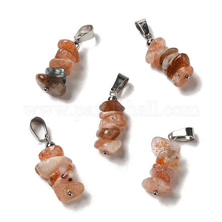 Подвески из натурального солнечного камня G-H307-07P-10-1