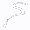 Tarnish Resistant 304 Stainless Steel Slider Necklace Making, Cable Chains Bolo Necklace Making, Stainless Steel Color, 23-5/8 inch(60cm)