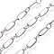 Tarnish Resistant 304 Stainless Steel Figaro Chains, Soldered, Stainless Steel Color, 5~9.5x4x0.5~0.8mm