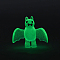 Halloween Luminous Resin Ornaments, for Home Desktop Display Decorations, Glow in the Dark, Bat, 28.5x33x10mm