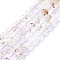 Natural Rutilated Quartz Beads Strands, Round, 6~7mm, Hole: 0.6mm, about 62~64pcs/strand, 14.96''~15.35''(38~39cm)