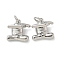 Rack Plating Brass Pendants, Long-Lasting Plated, Lead Free & Cadmium Free Charms, with Jump Ring, Platinum, 11.5x11.5x5.5mm, Hole: 3mm