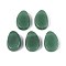 Natural Green Aventurine Pendants, Teardrop Charms, 29.5~30.5x19.5~20.5x8~11mm, Hole: 2~3mm