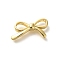 Rack Plating Brass Pendants, Long-Lasting Plated, Lead Free & Cadmium Free, Bowknot Charms, Real 18K Gold Plated, 11.5x21.5x4mm, Hole: 4x1.2mm
