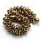 Brass Bell Pendants, Round with Tiger Face, Raw(Unplated), 24x20x15mm, Hole: 2~3mm