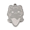 Non-Tarnish 201 Stainless Steel Pendants, Cat with Ice-crea Charm, Stainless Steel Color, 24.5x16.5x1.5mm, Hole: 1mm