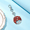 Natural Red Jasper Chips Beads & Alloy Tree of Life Pendant Decorations, with Swivel Lobster Claw Clasps, 90mm