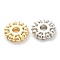 Rack Plating Alloy Spacer Beads, Lead Free & Cadmium Free, Long-Lasting Plated, Flat Round, Mixed Color, 8.5x2mm, Hole: 2mm