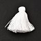 Cotton Tassel Pendants, White, 45~48x30~36mm