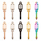 10Pcs 5 Colors 304 Stainless Steel Pendants, Screwdriver, Mixed Color, 33x7x1mm, Hole: 1.8mm, 2pcs/color