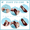 4Pcs 2 Styles Plastic Pearl Beaded Anklets Set, with Alloy Arch Links, Golden, 9~9-5/8 inch(22.8~24.5cm), 2pcs/style
