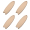 Unfinished Wooden Pendant Decorations, Fish, BurlyWood, 433x133x6mm, Hole: 7.5mm, 4pcs/set