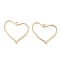 Brass Pendants, Heart, Real 14K Gold Plated, 27.5~29x33x1.5mm, Hole: 2mm