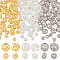 PH PandaHall 120Pcs 3 Colors Brass Hollow Beads Round Beads Metal Spacer Beads, 4mm/ 6mm Rondelle Loose Beads for Summer Hawaii Beach Wedding Bracelets Necklaces Earrings Jewelry Making