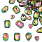 FINGERINSPIRE 64 Pcs 4 Shapes Pointed Back Rhinestone Glass Rhinestones Gems Colorful Rectangle/Teardrop/Heart/Oval Crystal Jewels Embelishments with Silver Plated Back Faceted Stone for Craft Making