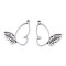 Non-Tarnish 304 Stainless Steel Pendants, Laser Cut, Butterfly Charm, Stainless Steel Color, 20x18.5x1.5mm, Hole: 1.5mm