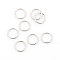Tarnish Resistant 304 Stainless Steel Open Jump Rings, Stainless Steel Color, 8x0.9mm, Inner Diameter: 6.2mm, about 96pcs/10g