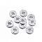 Tarnish Resistant 304 Stainless Steel Links connectors, Laser Cut, Flat Round with Tree, Stainless Steel Color, 11.5x1mm, Hole: 1.2mm