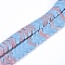 Natural Red Rainbow Jasper Multi-Strand Links Strands, Dyed, Arrow/Chevron, Colorful, 8x11x3mm, Hole: 1mm, about 84pcs/strand, 15.75 inch(40cm)