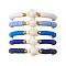 5Pcs 5 Colors Handmade Polymer Clay Disc Beaded Stretch Bracelets, Beach Turtle Synthetic Turquoise Beads Bracelets for Women Men, Mixed Color, Inner Diameter: 2-1/8 inch(5.5cm), 1pc/color
