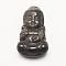 Natural Golden Sheen Obsidian Pendants, Buddha, 34x19~20x9mm, Hole: 2mm