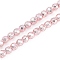 Baking Paint Electroplated Synthetic Non-magnetic Hematite Beads Strands, Faceted, Round, Pink, 4x4x4mm, Hole: 1mm, about 95pcs/strand, 14.96''(38cm)