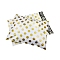 Rectangle PE Plastic Self-Adhesive Packing Bags, Polka Dot Pattern, White, 37x26cm