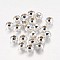 Iron Round Beads, Silver Color Plated, 6mm, Hole: 2~2.5mm