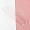 Transparent Acrylic Clay Thickness Ruler, Modeling Tools, for Ceramic Craft Making, Round, 18x2.2x0.2cm, 2pcs/set