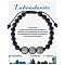 Natural Labradorite Beaded Bracelet with 8mm Matte Stone