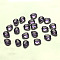 K9 Glass, Imitation Austrian Crystal Beads, Grade AAA, Faceted, teardrop, Blue Violet, 8x6x3.5mm, Hole: 0.7~0.9mm