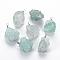 Natural Fluorite Pendants, with Brass Findings, Nuggets, Platinum, 45~50x25~40x14~25mm, Hole: 3~5mm