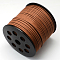 Faux Suede Cord, Faux Suede Lace, Saddle Brown, 2.7x1.4mm, about 98.42 yards(90m)/roll