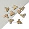 Natural Unakite Beads Strands, Butterfly, with Plastic Tube Beads, 23~24x32~34x5~6mm, Hole: 0.7mm, about 9pcs/strand, 14.76''(37.5cm)